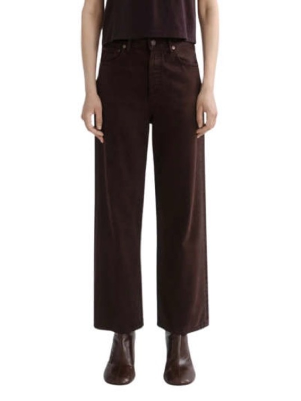 AG Farrah boot crop Jean-Brown